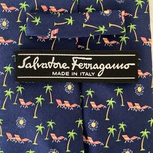 Salvatore Ferragamo silk tie
